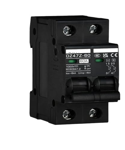 Disyuntor de CC Solar 1000V para protección de batería en instalaciones fotovoltaicas