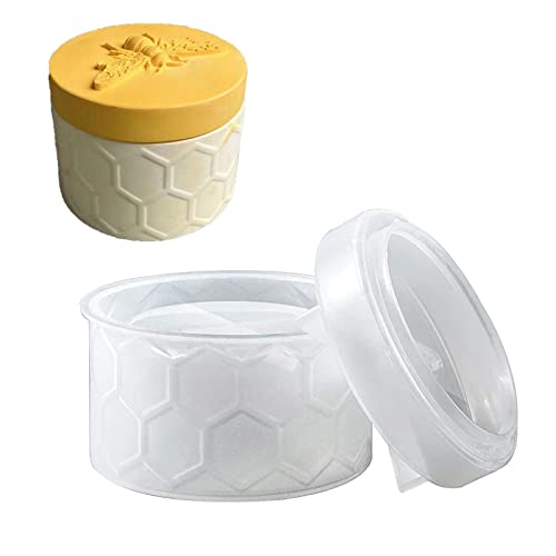 Moldes de resina para tarros, moldes de silicona con tapa, epoxi para almacenamiento, caja I1h5, moldes de resina para botellas