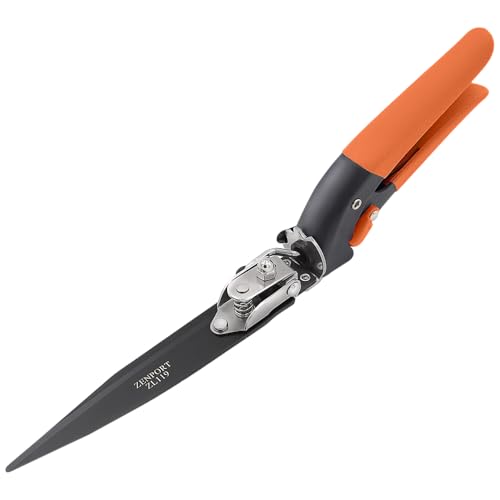 Zenport Grass Shears ZL119 Landscape Grass Shears, Adjustable, Heavy Duty, Twin 4.5-Inch Carbon Steel Blades