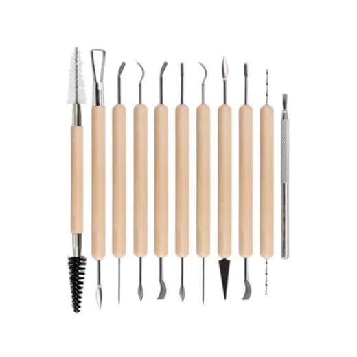 Set di strumenti per scolpire argilla