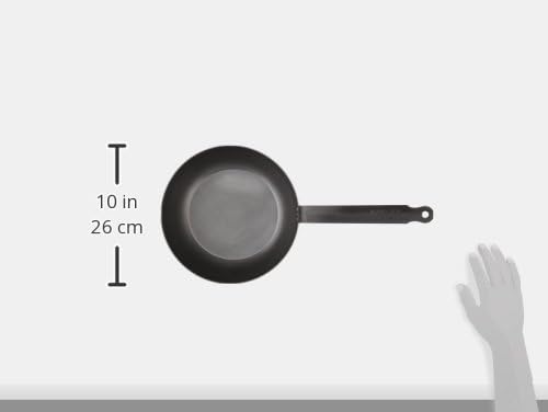 Mauviel M'Steel Black Carbon Natural Nonstick Chef Pan With Iron Handle, 3.4-qt, Suitable For All Cooking Surfaces, Made in France - Image 3