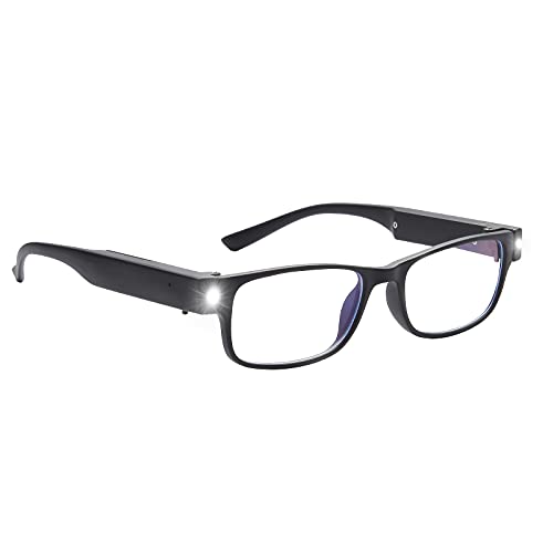 OKH Reading Glasses with Light, Anti Blue Light Lens, USB Rechargeable Bright LED Readers for Men Women 1.0