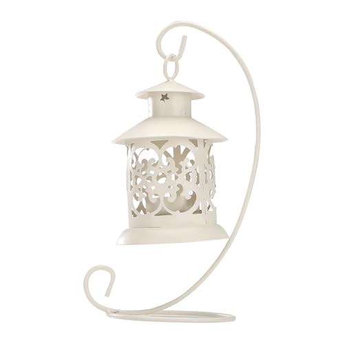 Natudeco Velador de Estilo marroquíes Candillas de Metal Velas Huecas Huecas Vela de Hierro Forjado Vela de Hierro Forjado para la decoración del Partido en casa