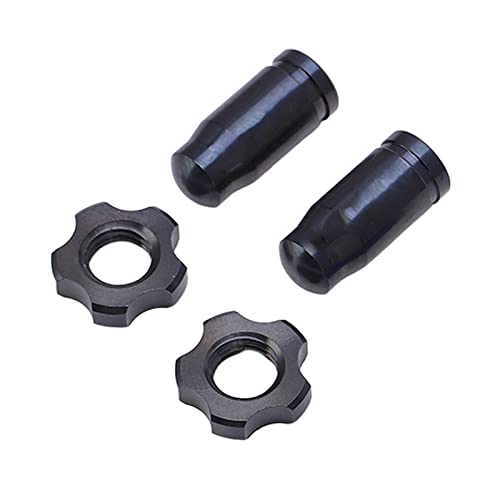 Tapa para válvula de bicicleta de montaña Drfeify, de aleación de titanio, forma compacta, acabado pulido fino, larga vida útil y resistencia a la corrosión (Negro) miniatura 5