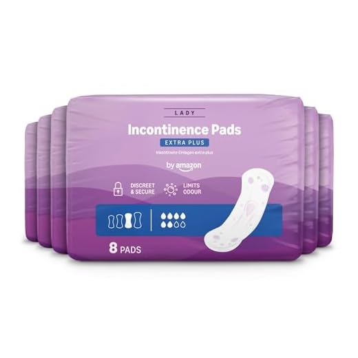 Amazon Basic Care – Inkontinenzeinlagen Extra Plus, 6 Packungen mit 8 Stück (insgesamt 48 Stück)
