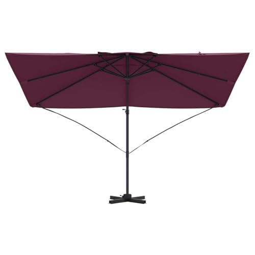 Sombrilla giratoria 360° e inclinable con manivela y mástil de aluminio para terraza moderna 6