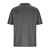 Men's T-Shirts - Summer Crew Neck Classic Short Sleeve Plain Tee, Large Size Casual Shirt, Anime Graphic Style Top (Dark Gray, XXXL) #4