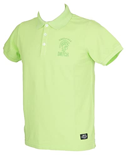 Polo Homme DATCH Vert Acide Original avec Broderie Gladiateur