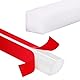 craspire 3.28 Fuß/40 Zoll Flexible Viertelstab Form Weiß Zum Abziehen Und Aufkleben Silikonkautschuk Kantenleiste Biegbar Doppelseitig Selbstklebend Dusch Wasserdamm Für Wand Treppe Schrank Ecke