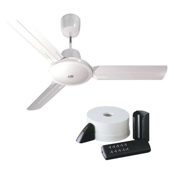 GASFRIGO - Ventilatore da soffitto 61752 Nordik Evolution R 140/56' Bianco + telecomando (61752 + TELENORDIK 5TR 22386)