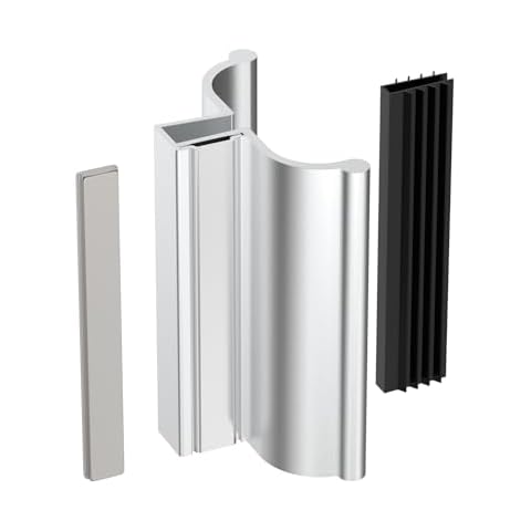 PalpitateC Chrome Shower Door Handle Cover
