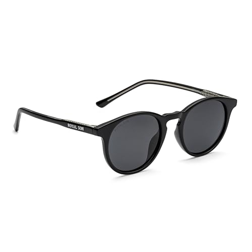Image of ROYAL SON Polarized Stylish Sunglasses | UV Protection | Round | Classic | Men & Women | Small | SG-RS1111