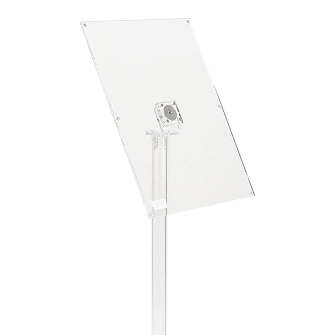 Danieli Store - Expositor Publicitario de Pie de Metacrilato Transparente - Soporte para Carteles A3 con Cierre Magnético - Orientable en Horizontal y Vertical - Soporte Porta Menu de Exterior