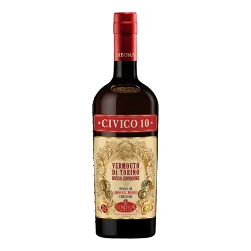 Nº1 SIBONA Civico 10 Vermouth di Torino – Einzigartiger, erlesener Wermut aus Italien mit 18 % vol. Alkohol (1 x 0,75l)
