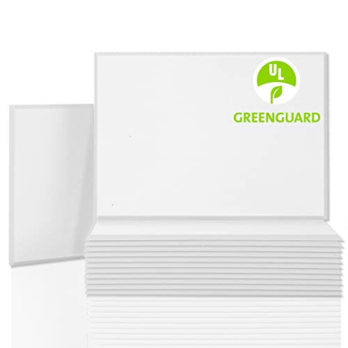 BUBOS 12 Pack Acoustic Panels Sound Proof Foam Panels,16 X 12 X 0.4 Inches Sound Dampening Panels Bevled Edge Sound Panels, Used in Wall Decoration and Acoustic Treatment,White