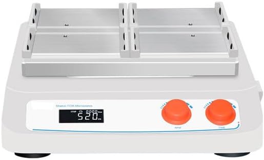 Orbital Microplate Shaker Microtiter Plate Oscillator High-Speed Oscillator Shaking Instrument Vibration Device with Speed Range 100 to 1600rpm Amplitude 3mm