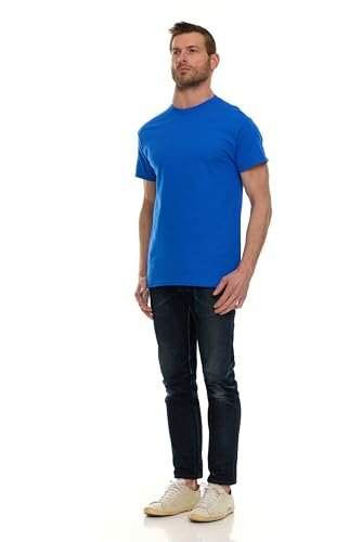 BILLIONHATS 12 Pack Men's Cotton Short Sleeve Lightweight T-Shirts, Bulk Crew Tees for Guys, Solid Bright Colors T-Shirt3