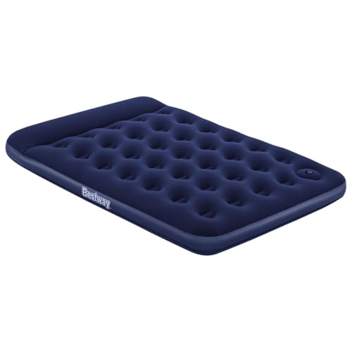 Bestway Luftbett Blue Horizon Step mit interner Fußpumpe Double XL/Lo 191 x 137 x 28 cm, Blau
