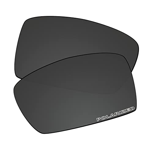 EZReplace Verres de rechange pour lunettes de soleil Oakley Gascan OO9014 (verres polarisés), Mise à jour en polycarbonate noir carbone, taille unique