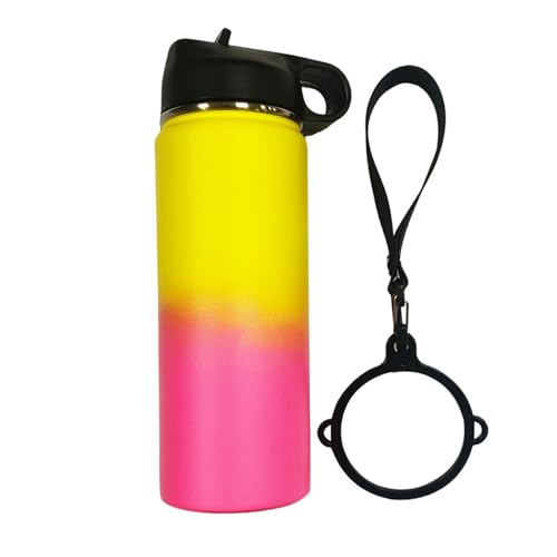 Correa para mango de botella, cómoda banda de mano, versátil correa de agarre para botella de agua con anillo de 6,6 cm de diámetro, soporte acolchado suave para deportes, actividades al aire libre y