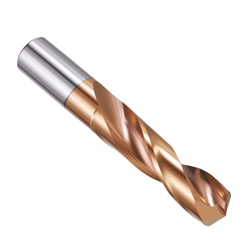 PATIKIL 12.5mm Drill Bit, Carbide Twist Jobber Bits Straight Shank 130° for Drilling Hard Metal Alloy Steel Stainless Steel Titanium Alloys - 1 Pack