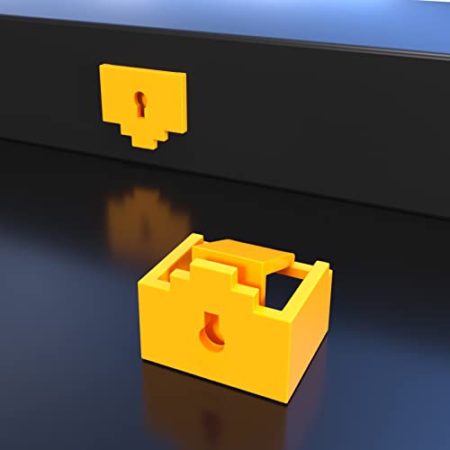 Image of 72 Pcs RJ45 Port Lock with 3 Keys, Locking RJ45 Port /Dust Blocker,Compatible with Computer,TV,Router,Other Devicesrj45 (Yellow)