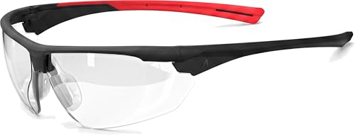 ACE Evo Work Lunettes de protection anti-buée et tactiques pour le travail et airsoft, paintball, etc. – EN 166 – Transparent