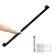 4FT Black Iron Hand Railing, Sturdy Safety Staircase Handrails Wall Mount, 500lbs Load Capacity Industrial Iron Railing Pipe Handrail for Indoor Stairs, Outdoor Deck Loft Porch, Non-Slip and Rust
