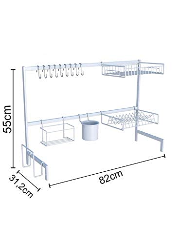 Cozinha Suspensa Autosustentável Escorredor de Pia Sem furos 20 Peças
