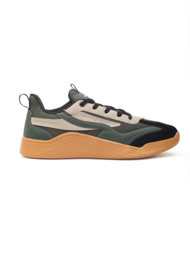 Image of Impakto para X Court Men's Sneakers | Lightweight & Cushioned Insole | Lace-Up Shoes for Casual Outings,Walking & Gym | Anti-Skid Rubber Sole for Non-Marking Activity