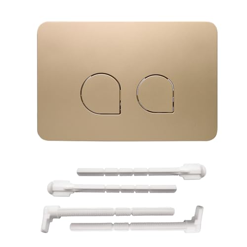 ACESOME - Placa de accionamiento para Geberit Sigma 01 Sigma10 Sigma20 Sigma21 Sigma30 Sigma50 Sigma60, placa de accionamiento doble para descarga de 2 cantidades (dorado)