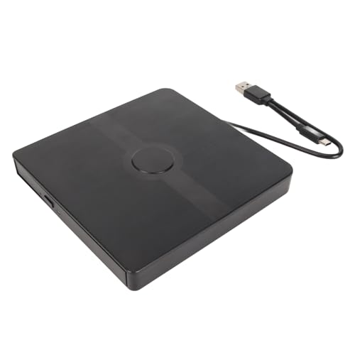 Lecteur DVD CD Externe USB 3.0 Type C graveur portable ABS noir pour ordinateur PC Windows Linux