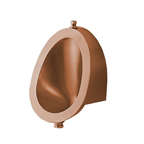 OTQEFTN Oval Men's Urinal, Small-Sized Wall-Mounted Sensor Urinal, Vertical Toilet Urinal with Drain, for Bathroom and Toilet