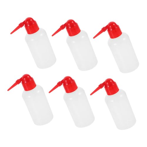 LAPYAPPE - LAPYAPPE Lot De 6 Flacons De Rinçage Souples En Plastique 250 Ml Avec Bec Verseur Incliné, Flacons De Nettoyage Gradués Pour Laboratoire, Dosage Précis Et Sécurité Pour Usage Médical Et Végétal