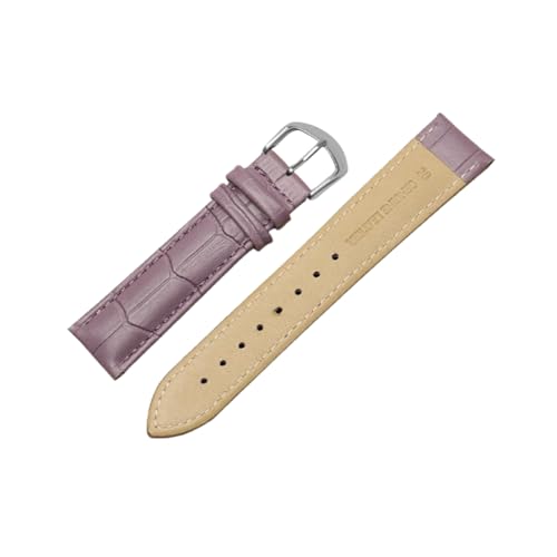 Bracelet montre interchangeable cuir véritable anti-allergie 12-20mm