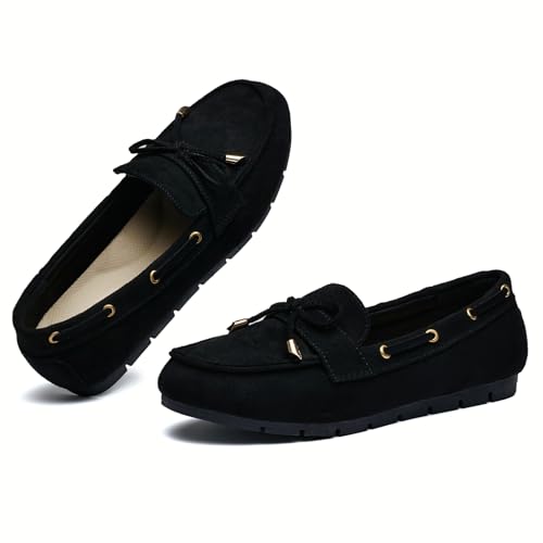 Image of Vespiero Loafers for Women Slip On Flats Comfortable Business Dressy Casual Non Slip Work Walking Office Loafers Shoes