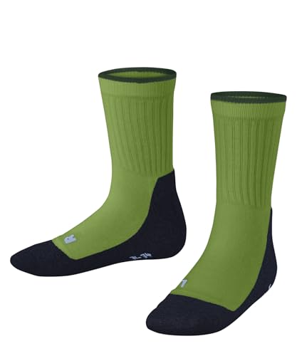 FALKE Active Everyday K So algodón Finos Transpirables Lisos Calcetines, Verde Bamboo 7654, 35-38 Unisex niños
