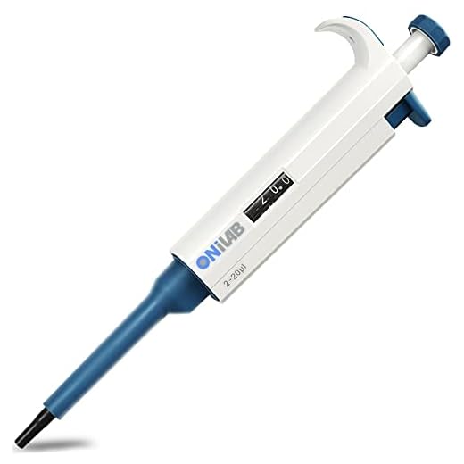 ONiLAB 2-20ul Single-Channel Pipette Pipettor Ergonomic Design Adjustable Micro Pipette