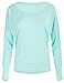 Winshape Damen Ultra leichtes Modal-Longsleeve MCS002, Dance Style, Fitness Freizeit Sport Yoga Workout, Schwarz, S