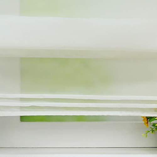 Solid Color Roman Shades Tab Top Window Treatment Adjustable Windows Curtain For Kitchen Bedroom, 1Pc(Beige, W39 X H61 Inch) #TOP3