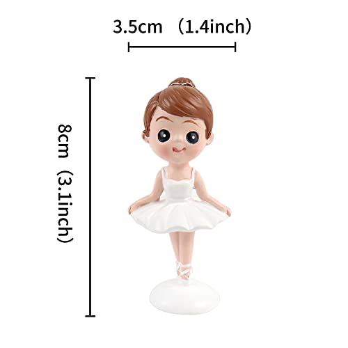 Ercadio 1 Pack Ballerina Tutu Cake Toppers Black Glitter Ballet Girl Cake Toppers Ballet Slipper Cake Picks For Ballerina Theme Baby Shower Birthday Party Cake Decoration Supplies #TOP1