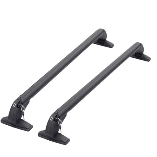 Barre de toit voiture avec cadre supérieur horizontal et verrouillage sécurisé (1 paire)