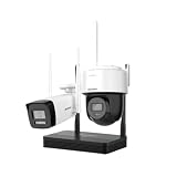 Hikvision Kit di Videosorveglianza Fotocamera 4Mpx + Fotocamera PT 4Mpx + NVR 4 Canali IP 6Mpx 2.8mm
