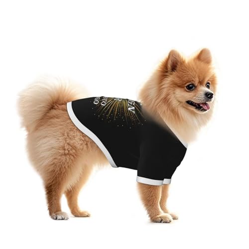 Personalisiert Hundemantel T-Shirt – Mit Bild, Text, Namen oder Logo, Selbst Gestalten, Hundekleidung, Hundekostüm, Personalisierte Hunde Kleidung, Tierliebhaber S