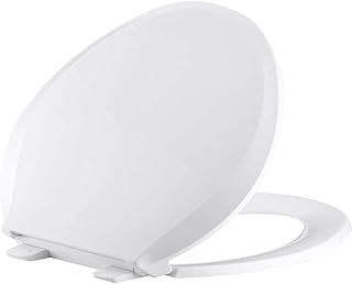 ProStock Round Plastic Toilet Seat w/ Slow Close White TSPR100SC