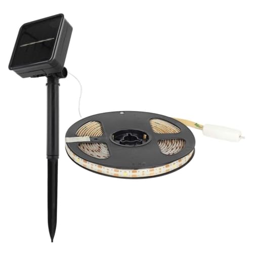 AltoBuy Ruban d'extérieur Solaire 90 LEDs Blanc adhésif 300cm avec Son capteur