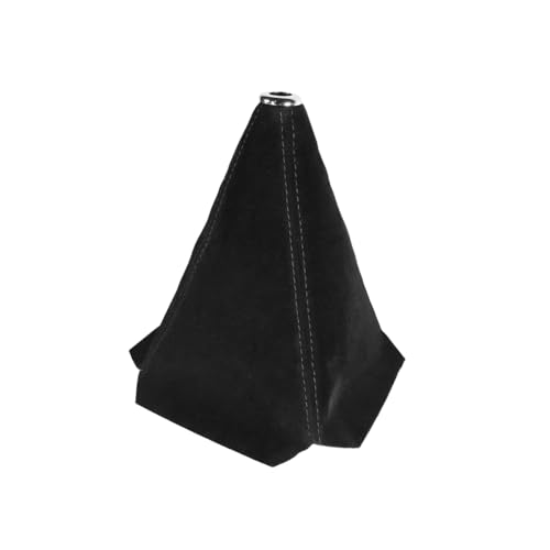 Ywdiml Car Shift Boot Cover Suede Leather Manual Automatic Gear Shifter Knob Boot Dust Cover for Protection Dustproof Auto Interior Shift Knob Sleeve Replacement Universal Fit (Black)