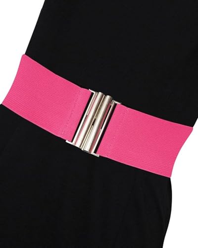 Ro Rox Florence Vintage Belt | Elasticated Belts For Women | Nurse Retro 50s Style Wide Belt With Silver or Gold Buckle3