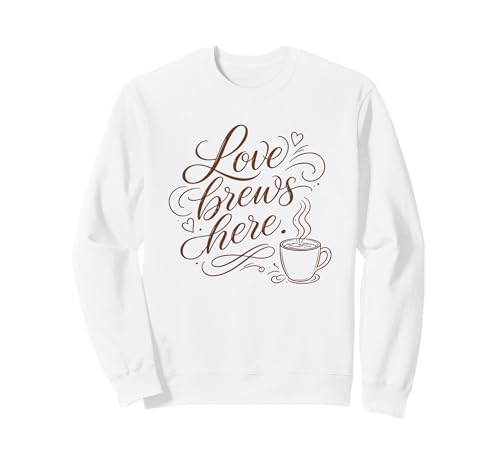 Love Brews Here Coffee Lover Home Kitchen ���p �g���[�i�[