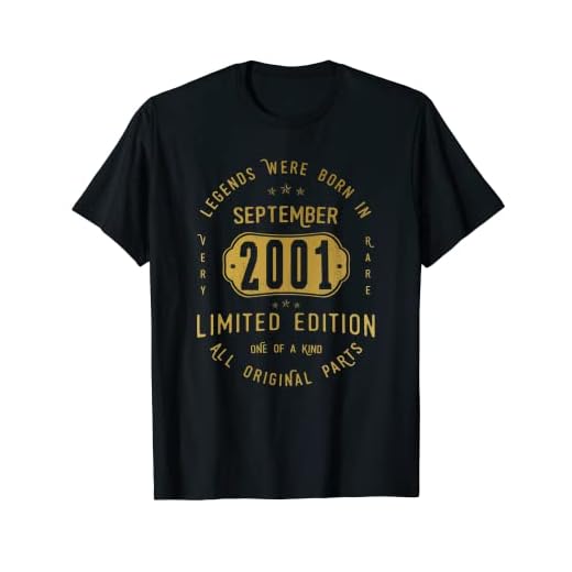 21 años Cumpleaños Las Leyendas nacen en Septiembre de 2001 Camiseta